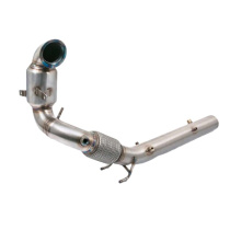 VW Polo GTI (AW) Mk6 2.0 TSI 2019-2021 Sports Cat / De-Cat Front Downpipe (incl PPF delete) (OEM Fitment) Cobra Sport
